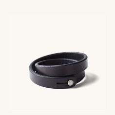 Double Wrap Wristband - Black