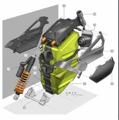 an image of a car engine with parts labeled