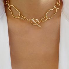 420295279300110944102400631417 Material: gold plated brass Length: 15" IMPORTED Gold-tone Brass Toggle Necklace With Adjustable Chain, Gold Trendy Toggle Necklace With Adjustable Chain, Trendy Gold-tone Tarnish Resistant Chain Necklace, Gold-plated Chunky Chain Necklace, Trendy Gold Toggle Necklace With Adjustable Chain, Gold Link Chain Necklace With Delicate Chain, Delicate Gold Link Chain Necklace, Trendy Gold Clavicle Chain Necklace, Trendy Gold-tone Link Necklace