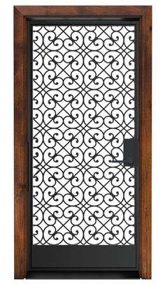 Metal Screen Door Ideas, Casita Exterior, Metal Screen Door, Diy Panel Door, Metal Screen Doors, Dutch Doors Exterior, Solid Wood Front Door, Front Entry Door, Doors Entry