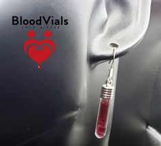 Keep a precious part of your loved one close forever. Kit includes everything you need to make your custom BloodVial jewelry, including: sterile lancet, disposable dropper, glue, toothpick, cotton swab, medical-grade anticoagulant, optional color stabilizer, and step-by-step illustrated instructions. The BloodBond line of jewelry requires the smallest amount of blood. In fact, a single drop can create a stunning, wearable artwork to cherish for a lifetime. This keepsake is perfect for those who are squeamish around needles. Listing is for 2 small glass vial earrings, silver-plated metal lids, and anticoagulant. Anticoagulant will keep blood in liquid form. As with all anticoagulants, the blood will darken from bright candy-apple red to a deep burgundy like black cherries after a few days. Blood Infused Jewelry, Vial Earrings, Blood Work, Black Cherries, Illustrated Instructions, Silver Caps, Glass Vials, Candy Apple Red, Apple Red