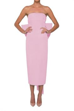 Margaret Dress | Over The Moon Luxury Spring Evening Party Dress, Pink Midi-length Evening Dress For Gala, Pink Midi Length Evening Dress For Gala, Elegant Sheath Summer Evening Dress, Feminine Sleeveless Evening Dress For Formal Occasions, Feminine Evening Dress For Parties, Feminine Sleeveless Formal Evening Dress, Pink Midi Dress For Gala And Prom Season, Feminine Silk Midi Dress For Gala