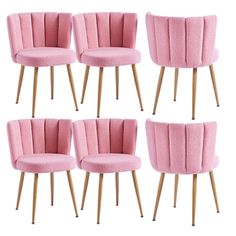 Thanks for shopping with usyour satisfaction is our most motivation. If you have any problems, please feel free to contact us. We will try our best to solve your problem. Color: Pink. Pink Dinette Set, Dusty Pink Dining Chairs, Modern Pink Dining Chairs, Pale Pink Dining Chairs, Modern Round Dining Room, Fur Dining Chair, Accent Desk, Harmony Color, Dining Chairs Modern