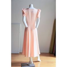 Pastel Pink Cocktail Dress with Gathered Sleeves – Thrilling Midi Pink Dress, Pastel Pink Fabric, 1940s Clothing, Capelet Dress, 1940s Outfits, Lame Dress, Black Spaghetti Strap Dress, 28 Inch Waist, Pink Cocktail