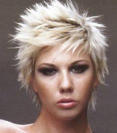 Spunk Spiky Hair Women, Spikey Short Hair, Short Punk Hair, Short Spiky Haircuts, Funky Short Hair, Rock Hairstyles, Short Spiky Hairstyles, Bouffant Hair