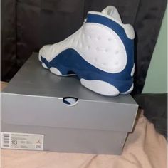 New Only Worn 2 Times Jordan 13 Retro French Blue, Jordan 12 French Blue, Jordan 13 Retro, Jordan 13, French Blue, Jordans For Men, Jordan Shoes, Athletic Shoes, Men's Shoes