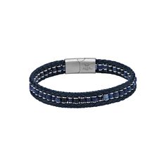 Bring out your unique sense of style when you pair this LYNX braided blue leather bracelet with your everyday wardrobe. Bring out your unique sense of style when you pair this LYNX braided blue leather bracelet with your everyday wardrobe. FEATURES Length: 8.5 in. Closure: magnetic Metal: stainless steel Finish: polished Additional details: braided blue leather Packaging: boxed Size: 8.5". Gender: male. Age Group: adult. Modern Braided Leather Bracelets, Modern Adjustable Blue Braided Bracelets, Modern Adjustable Blue Braided Bracelet, Casual Braided Leather Bracelet, Casual Leather Bracelet, Casual Leather Braided Bracelets, Adjustable Blue Leather Bracelets, Casual Leather Bracelets With Stainless Steel Clasp, Adjustable Blue Leather Strap Bracelets