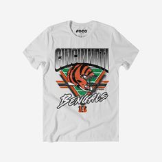 Cincinnati Bengals Triangle Vintage T-Shirt FOCO S - FOCO.com Logo Display, School Style, Team T Shirts, Team Shirts, The Outfit, Cincinnati Bengals, Prove It, Look At You, School Fashion