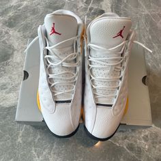 Only Worn 3 Times. Still Brand New Jordan 12 University Gold, Yellow Low-top Basketball Shoes With Cushioned Footbed, Jordan Gold, Shoes Air, Jordan 13, Jordans For Men, Jordan Shoes, Air Jordan, Air Jordans