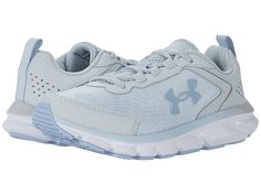 Under Armour Charged Assert 9 - Women's Shoes : Halo Gray/White : Hit the streets and train hard with these Under Armour Assert 9 running shoes, featuring Under Armour branding and a lace-up closure. Offering a stealthy design and superior cushioning, you're sure to love the Under Armour Charged Assert 9. Traditional lace-up closure for a secure fit. Lace-up closure. Lightweight mesh upper delivers complete breathability. Lightweight mesh upper with 3-color digital print delivers complete breath Under Armour Shoes Women's, Under Armour Shoes, Under Armour Women, Train Hard, Under Armor, Toe Designs, Under Armour, Running Shoes, Shoes Sneakers