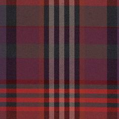 a red and black plaid fabric