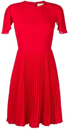 Mulberry pleated skirt flared dress Blouse Dress Pattern, Rocker Chic Style, Red Pleated Skirt, Circle Skirt Dress, Stitch Fix Outfits, Flared Dress, Fashion Hub, Shirt Dresses