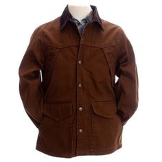 Wyoming Traders Men's Sagebrush Canvas Jacket, MS Classic Cotton Utility Jacket For Outdoor, Casual Cotton Sport Coat For Hunting, Fall Outdoor Cotton Sport Coat, Cotton Sport Coat For Fall Outdoor Events, Cotton Sport Coat For Outdoor Fall Events, Cotton Sport Coat For Outdoor Fall Activities, Brown Cotton Sport Coat, Solid Cotton Sport Coat With Button Closure, Brown Winter Sport Coat In Cotton