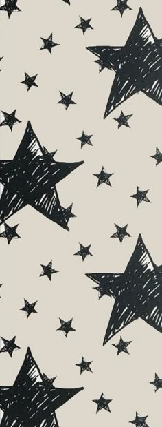 black and white drawing of stars in the sky