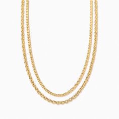 Layering Cable Chain Necklace, Layering Cable Chain Link Necklace, Yellow Gold Chain Link Necklaces For Layering, Everyday Layered Link Chain Necklace, Yellow Gold Chain Link Necklace For Layering, Minimalist Chunky Chain Necklace For Layering, Gold Chain Link Necklaces For Layering, Layering Necklace With Cable Chain, Yellow Gold Chain Necklaces For Layering