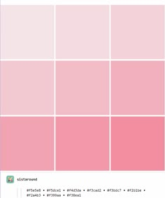 the pink squares are arranged in rows and have different colors on each side, along with one another