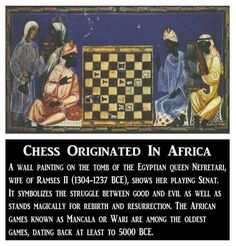 an image of chess in africa with the caption'did you learn anything about this within your educational systems? '