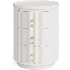 This chic modern nightstand adds a touch of suave style to any dwelling. Whether serving as a nightstand a sofa end table, or a side table with storage in the bedroom, living room, or reception room, it beautifies any corner. It fits perfectly into small or narrow spaces and makes the entire room look neat and comfortable Narrow Nightstands With Drawers, Nightstand For Small Space, Cute Nightstands, Nightstands With Drawers, Bedroom End Table, Round Bedside Table, Bedside Dresser, Stand For Bedroom, Round Bedside