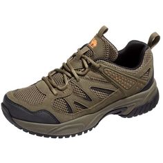 The CAMEL mens hiking shoes feature a combination of PU leather and polyester fabric mesh with a soft, breathable lining to keep your feet dry and fresh.The hiking sneakers offer superior comfort and protection. The elastic insole, shock-absorbing material, and arch support provide exceptional ankle support, while the sturdy, anti-slip MD outsole ensures excellent traction on various terrains.The men's hiking boots suitable for hiking, camping, trekking, backpacking, trail running, walking, hunt Brown Slip-resistant Walking Shoes For Hiking, Outdoor Lace-up Walking Shoes With Shock Absorption, Wear-resistant Brown Hiking Boots For Outdoor Activities, Wear-resistant Brown Hiking Boots, Brown Wear-resistant Hiking Boots, Brown Breathable Sports Walking Shoes, Breathable Brown Walking Shoes For Sports, Brown Slip-resistant Hiking Sneakers, Functional Khaki Sneakers For Outdoor