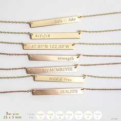 Skinny bar Necklace, small bar necklace, Initials Necklace, Name plate, Gold, Silver, Rose, Bridesmaid Gift, Bridesmaids Necklace SN0001 Initials Necklace, Rose Gold Bridesmaid, Small Bar, Gold Bridesmaids, Necklace Name, Star Charm Necklace, Monogram Ring, Gold Charm Necklace, Initial Ring