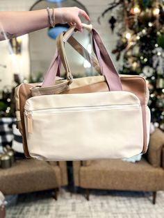 This spacious bag fits in most airplane overhead compartments and meets most airline carry-on restriction requirements! Our roomy bag can hold up to 25lbs! Our duffles are 100% PU leather and are fully lined with 100% polyester lining. Overall dimension 19" L x 11” W X 12" T Front pocket for storing personal items 17"L x 10 1/2"W x 2"D Internal Zipper Pocket 10"W x 8"T Lavender Latte, Boot Accessories, Hold Ups, Heels & Wedges, Hair Accessories Jewelry, Retail Therapy, Wedge Boots, Mens Tees, American Girl