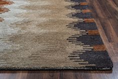 Rizzy Tumble Weed Loft TL9250 Multi Area Rug Edge Shot Industrial Boho Living Room Rugs, Ivy Living Room, Southwest Interior Design, Southwest Interior, Boho Chic Minimalist, Southwestern Colors, Dino Room, Mountain Craftsman, Miller House