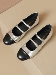 Sku CY-!165998 Material Microfiber , Rubber Feature Round-Toe , Belt Buckle , Split-joint Occasion Casual , Office , Urban , Vintage Seasons Spring , Summer , Autumn Type Flat Shoes , Mary Janes Heels Height Low (1cm-3cm) Color BLACK,SILVER,APRICOT Size 35,36,37,38,39,40,41,42,43 Please consult the size chart we provide for this item's measurements to help you decide which size to buy.Please note: There may be 1-3cm differ due to manual measurement. CMINCH Foot Length Foot Width Foot Girth 35 22 Toe Belt, Mary Janes Heels, Shoes Mary Janes, Mary Jane Shoes Flat, Mary Jane Heels, Mary Jane Flats, Casual Office, Silver Shoes, Chain Bags