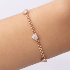 Material: rose gold plated brass Length: 6.5" + 1" extension IMPORTED Heart Bracelet, Rose Gold Plates, Jewelry Care, Gold Plate, Plating, Rose Gold, Brass, Gift Card, Gold