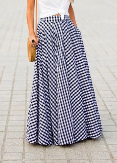 Women Blue Plaid Draping High Waist Maxi Skirt SummerFabric: Cotton BlendedSize & Fit: This garment fits true to size.Length: Size M measures 33.15"from waist to hem.Waist:Fitted - very fitted at natural waist Hip: Loosely Fitted. room for hips. Hand Wash Cold. Blue Full Maxi Skirt For Summer, Chic Blue Cotton Maxi Skirt, Blue Midi Summer Dress, High Waist Blue Maxi Skirt For Summer, Blue Pleated Maxi Skirt For Day Out, Casual Blue Full Maxi Skirt, Chic Blue Maxi Skirt For Summer, Blue Lined Maxi Skirt For Summer, Chic Blue Summer Maxi Skirt