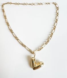 The Penelope puffy heart charm necklace is a show stopper. It’s a fun, chunky and playful charm This large 3D charm is a fav Close Instagram, Puffy Heart Charms, Heart Charm Necklace, Puffy Heart, Personalized Bracelets, Gold Collection, Ring Necklace, Heart Charm, Shop Necklaces