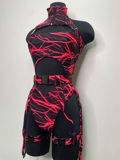 Rave Clothing, Festival Outfit, Rave Suit, Rave Clothing, Rave Swimsui – DVERANO Edc Rave Outfits Ideas, Wrestling Makeup, Rave Romper, Rave Photos, Ravewear Outfits, Rave Suits, Outfit Edc, Unique Bodysuit, Raver Outfits