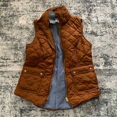 New Vest Women’s Vest, Tan Vest Outfits For Women, Vest Outfits For Women, Tan Vest, Crown And Ivy, Brown Vest, Fantasy Closet, Business Wear, Outerwear Vest