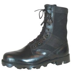 PRICES MAY VARY. Genuine leather upper vulcanized to panama sole and heel Cotton Canvas shaft and Tongue Nylon webbing trim on sides and collar Steel shank reinforced sole for added support and durability Removable foot bed with comfort features Vietnam Jungle, Mens Hunting Boots, Jungle Boots, Mens Hiking Boots, Mens Ankle Boots, Side Zip Boots, Hunting Boots, Hiking Boots Women, Tactical Boots