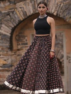 Women Printed A-Line Flared Cotton Maxi Skirt, Indian Ethnic Printed Skirt, Indo Western Ethnic Lehenga Skirt, Pure Cotton Skirt VitansEthnics Traditional Black Skirt For Festive Occasions, Traditional Black Skirt For Festive Season, Traditional Black Flowy Skirt, Traditional Festive Maxi Skirt, Festive Traditional Maxi Skirt, Festive Black Skirt, Traditional Red Flared Maxi Skirt, Traditional Black Long Skirt, Traditional Long Black Skirt