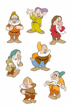 snow white and the seven dwarfs cartoon characters