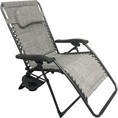 a reclining chair with an arm rest and foot rest on it's side