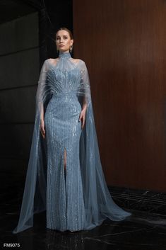 Dresses Midi Elegant, Azzure Couture, Dresses With Slits, Events Dresses, Evening Dresses Midi, Plastic Dress, Evening Gowns Elegant, Evening Dress Fashion, Custom Wedding Dress