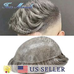 ad eBay - Full PU Mens Toupee Hair Piece Human Hair Replacement Systems Toupee for Man - Buy Now, click the link (eBay) Man Wig, Indian Remy Human Hair, Mens Toupee, Hair Replacement Systems, Men's Wigs, Base Design, Hair Replacement, Free Style, Styling Products