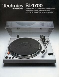 an advertisement for the technic sl - 1800 turntable