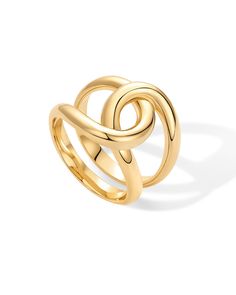 PRICES MAY VARY. Elevate your style with our unique chunky interloop ring, crafted for both comfort and versatility. The design features a band that is 3mm wide that interlocks expanding to a total width of 16mm. Ideal for everyday elegance or special occasions, it adds a touch of sparkle to any outfit, this ring strikes the perfect balance between elegance and statement. Crafted with love, our ring features 14k yellow gold plating that is 100% nickel, cadmium, lead-free, and hypoallergenic maki Gold Plaited Rings, Gold Rings Stackable, Dangle Necklaces, Chunky Rings, Toggle Bracelet, Jewelry Images, Ring Sizes, Bracelet Collection, Ring For Women