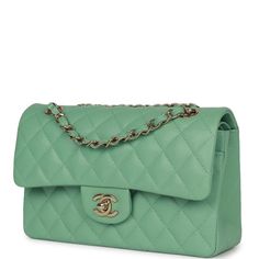 Elegant Green Bag With Double Flap, Luxury Green Double Flap Bag, Elegant Green Double Flap Bag, Formal Green Bag With Turn-lock Closure, Designer Green Double Flap Bag, Formal Green Bags With Fold Over Clasp, Green Rectangular Bag With Turn-lock Closure, Green Leather Double Flap Bag, Classic Green Flap Bag