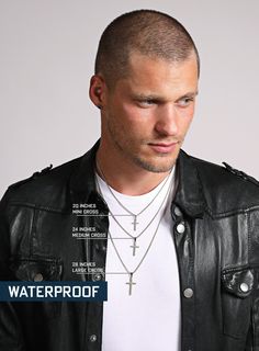 Men's Silver Cross Necklace - Different Sizes available, pick from Small, Medium and Large Cross Pendants / Stainless Steel Men's Cross Part of of our WATERPROOF COLLECTION: https://etsy.me/3xCErtp For the man of faith a sleek and minimalist stainless steel cross necklace. Sizes available: (choose from drop down menu) Small Gold Cross: 20mm H x 11mm W Medium Gold Cross: 24mm H x 14mm W Large Gold Cross: 31mm H x 16mm W Length: Usually available in 18, 20, 22, 24, 26 and 30 (only large cross) inc Gold Cross Necklace Men, Bf Christmas, Cross Necklace Men, Cross Charm Necklace, Mens Cross Necklace, Stainless Steel Cross Pendant, Pendants Gold, Silver Cross Necklace, Mens Gold Jewelry