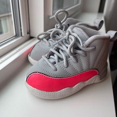 Never Worn! They Were Too Small. Perfect Condition. Sporty Pink Jordan Shoes With Rubber Sole, Cute Synthetic Sneakers For Sports, Cute Non-slip Synthetic Sneakers, Pink Jordan Shoes With Rubber Sole, Pink Jordan Shoes With Round Toe For Sports, Sporty Pink Jordan Shoes, Sporty Pink Basketball Shoes For Spring, Cute Pink Sneakers For Sports, Sporty High-top Jordan Shoes For Playtime