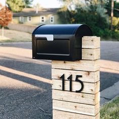 a mailbox with the number fifteen on it