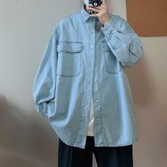 47532059197728|47532059230496|47532059263264|47532059296032 Light Blue Button-up Shirt With Pockets, Oversized Light Blue Shirt With Pockets, Long Sleeve Light Blue Denim Top With Pockets, Light Blue Long Sleeve Denim Top With Pockets, Oversized Light Blue Tops With Pockets, Light Blue Cotton Denim Top With Pockets, Light Blue Long Sleeve Cotton Denim Top, Oversized Collared Blue Denim Top, Oversized Blue Denim Collared Top