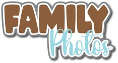 the family photos logo is brown and blue