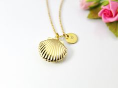 "This is a gold-tone brass locket charm with hand-stamped initial charm on a stainless steel chain. (Hypoallergenic) Tarnish Resistant! Top Quality, Happiness Guarantee! ♥ You will receive 1 necklace ♥ Shell Rack Plating Brass Locket Pendants, Lead-Free, Golden size about 23mm( 7/8\") x 22mm( 7/8\") (Fits 15mmx13mm) ♥ Initial Disc Stainless Steel Charms, Flat Round, 8-10mm. **conversion : 1 inch = 25.4mm or 1mm = 0.0393 inch** ♥ Add a birthstone charm https://www.etsy.com/listing/231714720 ♥ Add Gold Initial Pendant Locket Necklace With Charms, Personalized Yellow Gold Brass Locket Necklace, Gold Locket Necklace With Initial Pendant And Charms, Personalized Gold Necklace With Vintage Charm, Personalized Gold Brass Locket Necklace, Gold Nickel-free Locket Necklace For Keepsake, Gold Locket Necklace Nickel-free For Keepsake, Nickel Free Gold Pendant Locket Necklace, Nickel-free Gold Pendant Locket Necklace