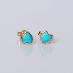 14K Yellow Gold Studs, Heart Gemstone Studs, Dainty Bezel Set Studs, Turquoise Pave Studs, Product info: 14k solid gold Turquoise: 5mm Stud Size: 6 mm Item will be resized and shipped within 10 days. ITEM Will BE SHIPPED : India Speed Post To get the item in 4-5 days, we can also ship it thru DHL express, please contact us before. Please select your size at the drop down menu. Thanks! ♥ Shipping Policy,: Processing time is 2-3 weeks. We will provide you tracking no asap the parcel is ready to sh Elegant Turquoise Heart Beads Jewelry, Elegant Turquoise Jewelry With Heart Beads, Elegant Turquoise Heart Earrings, Turquoise Heart-shaped Wedding Jewelry, Turquoise Heart Wedding Jewelry, Elegant Turquoise Heart-shaped Jewelry, Elegant Turquoise Heart Cut Jewelry, Yellow Gold Eternity Ring, Single Diamond Ring