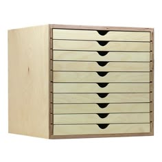 PRICES MAY VARY. Actual size of Drawer Cabinet for IKEA: 13" Wide x 13" High x 14-3/4" Deep Drawer Dimensions for Single Drawer: 12-1/4” Wide x 13-5/8” Long x 1” Deep | NOTE: Single Drawer does not have sides. Are you looking for a versatile craft storage solution? With 10 drawers and 10 square feet of storage, you can organize your wood mount stamps, paper, ink pads, embellishments, ribbons and more. The Storage Drawer Cabinet is a great option to store paper if fading from bright lighting is a Craft Storage Drawers, Ikea Kallax Shelving, Kallax Shelving, Craft Storage Solutions, Craft Storage Ideas, Home Studios, Stamp Storage, Art Nouveau Illustration, Ikea Kallax