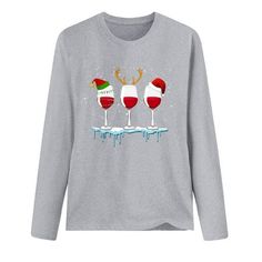 Babysbule Christmas Tops for Women MERRY CHRISTMAS Printed Women Casual Long Sleeve Round Neck Sweatshirt Pullover Blouse Features: 1.It is made of materials,durable enought for your daily wearing. 2.Very cool to wear , very new to appearance. 3.Comfortable and pleasant, can wear personality at home or at work. 4.This lightweight, tops is perfect for those Comfortable days! 5.Keep improving in order to make your clothes more comfortable. Product Description: Product information: Season:Four Seas Winter Holiday Long Sleeve T-shirt, Red Long Sleeve Top For Gifts, Festive Winter Crew Neck Top, Winter Crew Neck Tops As Gifts, Winter Festive Long Sleeve Tops, Christmas Festive Long Sleeve Tops, Red Long Sleeve Christmas Tops, Winter Holiday Long Sleeve Tops, Festive Long Sleeve Tops For Christmas